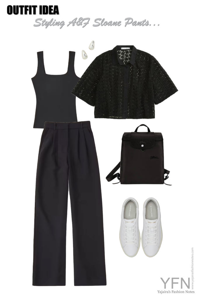 OUTFIT IDEA: Styling A&F Sloane Pants