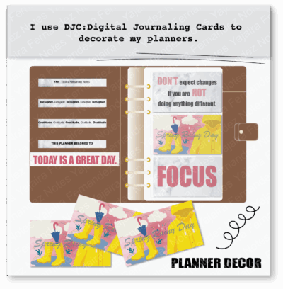 Spring Rainy Day DJC1: Digital Journaling Card - Image 4