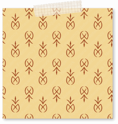 Pineapple Sigil Seamless Pattern - Image 2