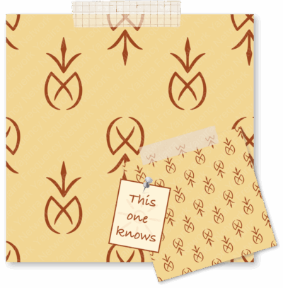 Pineapple Sigil Seamless Pattern