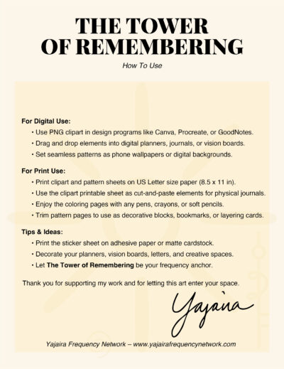 The Tower of Remembering | Frequency Anchor Art Bundle - Image 13
