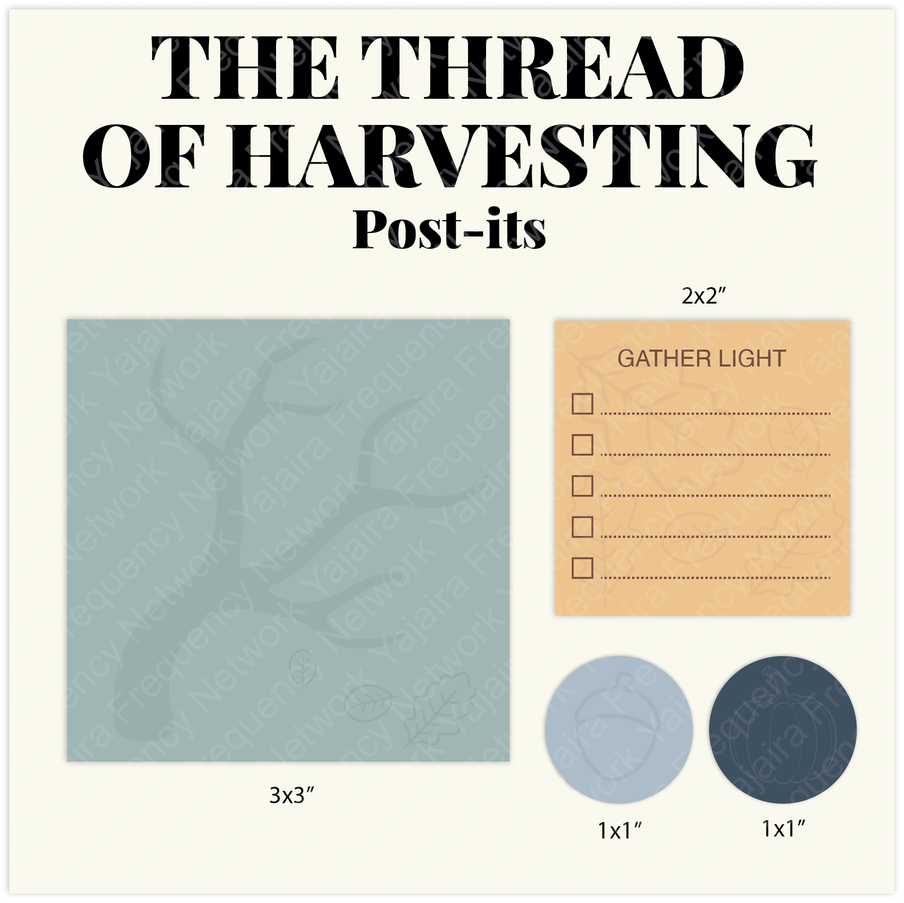 The Thread of Harvesting Post-its