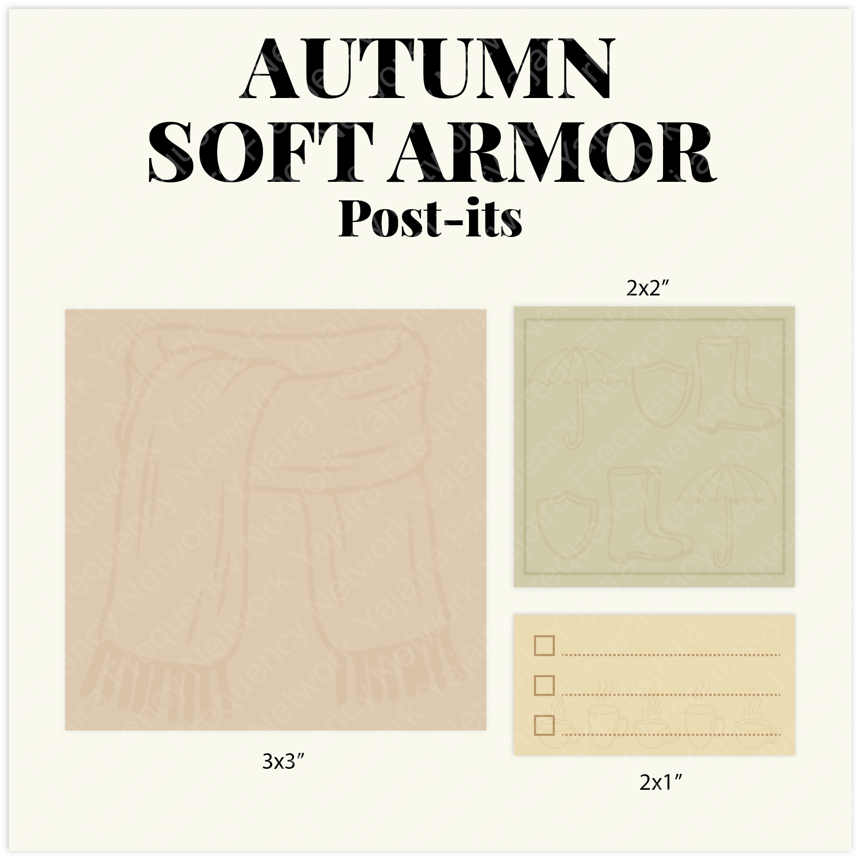 Autumn Soft Armor Post-its