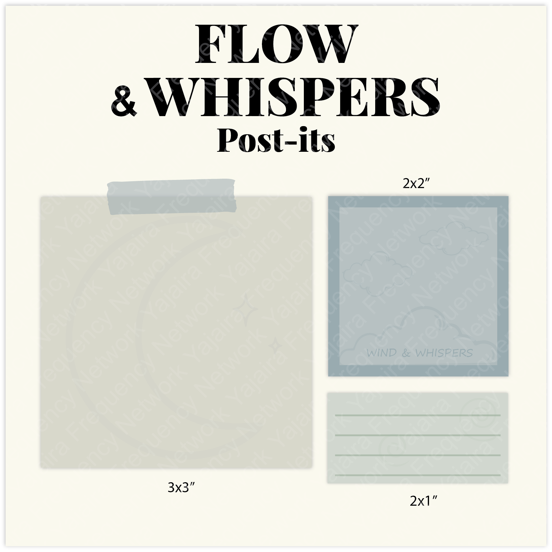Flow & Whispers Post-its