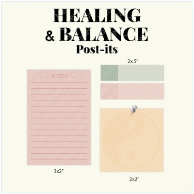 Healing & Balance Post-its
