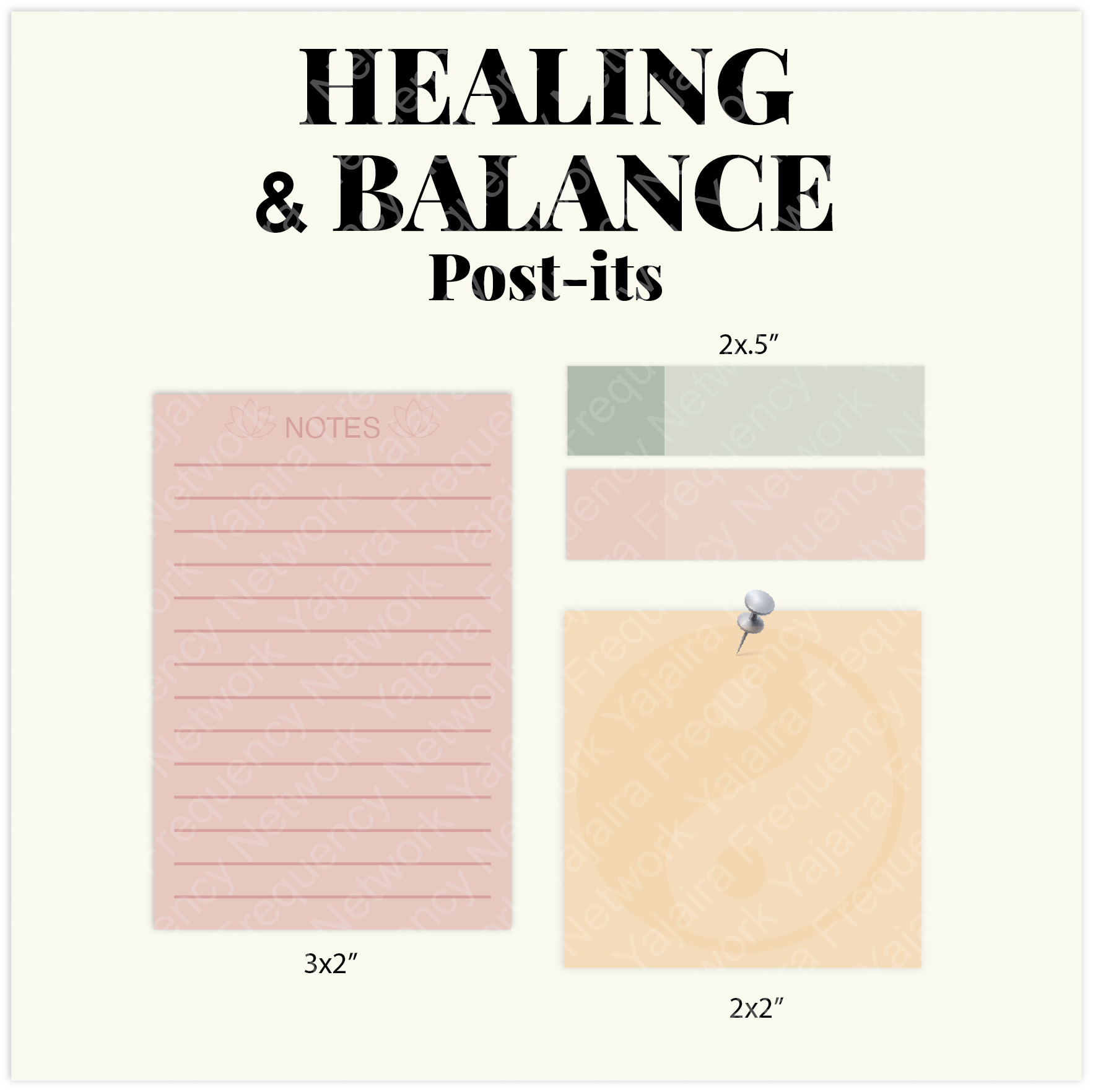 Healing & Balance Post-its