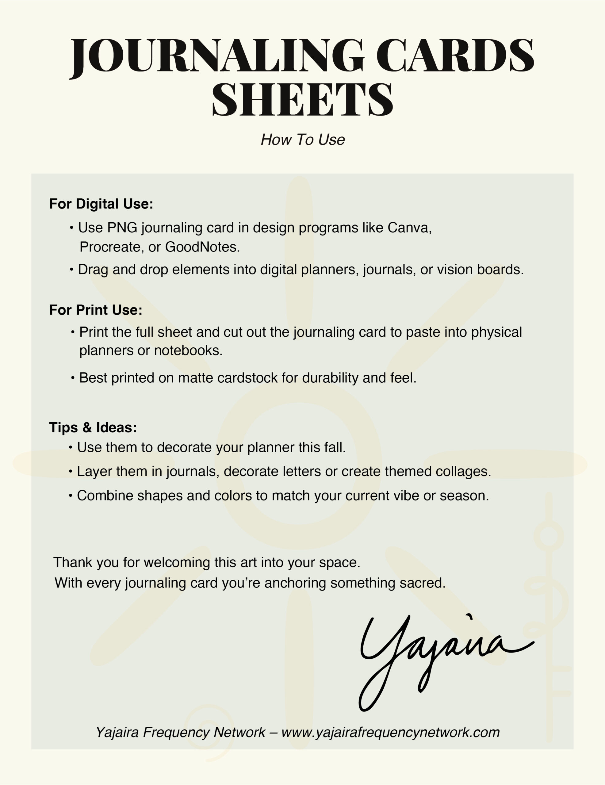 Autumn Forrest Journaling Cards Sheet - Image 4