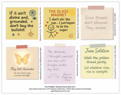 Glowing Post Its Sheet Vol 1