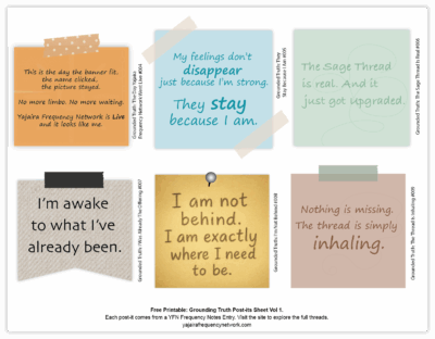 Grounded Truth Post Its Sheet Vol 1