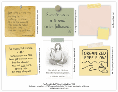 Soft Things Post Its Sheet Vol 1