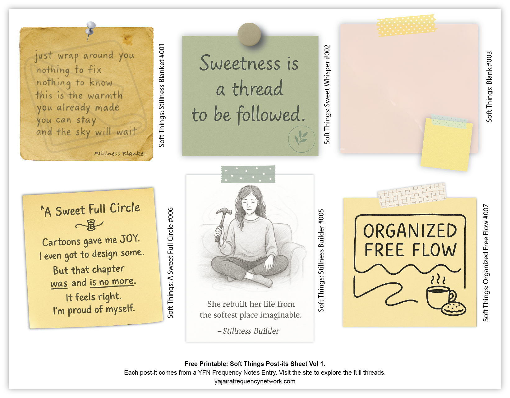 Soft Things Post Its Sheet Vol 1