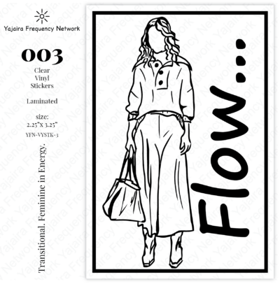 003 FLOW Clear Vinyl Sticker