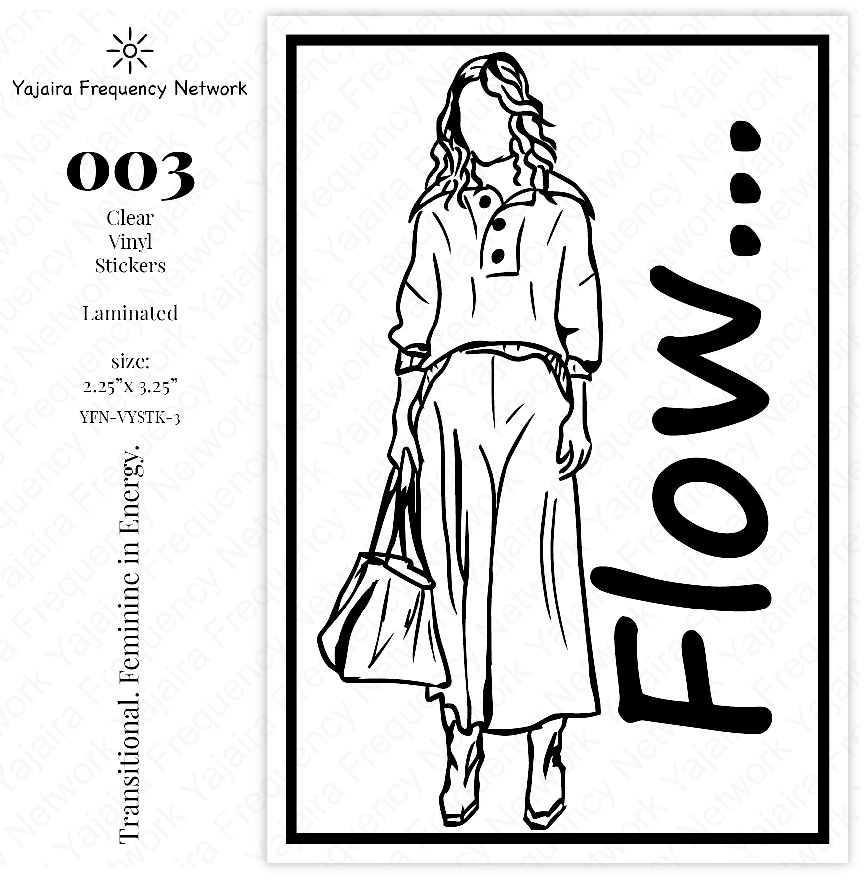 003 FLOW Clear Vinyl Sticker