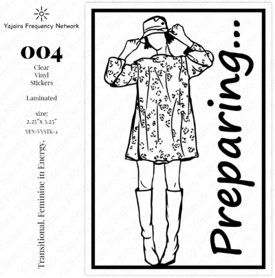 004 PREPARING Clear Vinyl Sticker