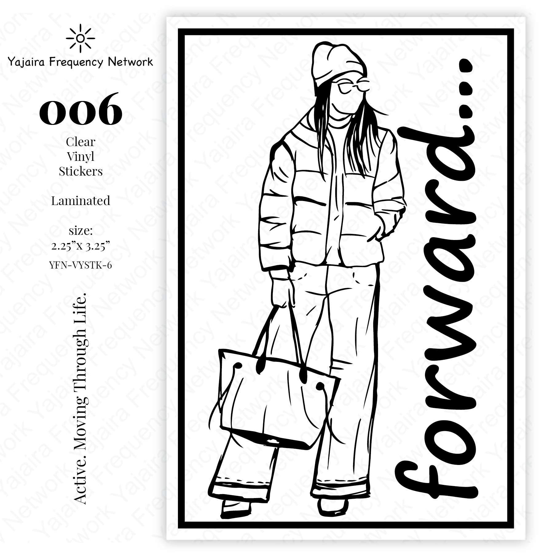 006 FORWARD Clear Vinyl Sticker