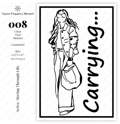 008 CARRYING Clear Vinyl Sticker