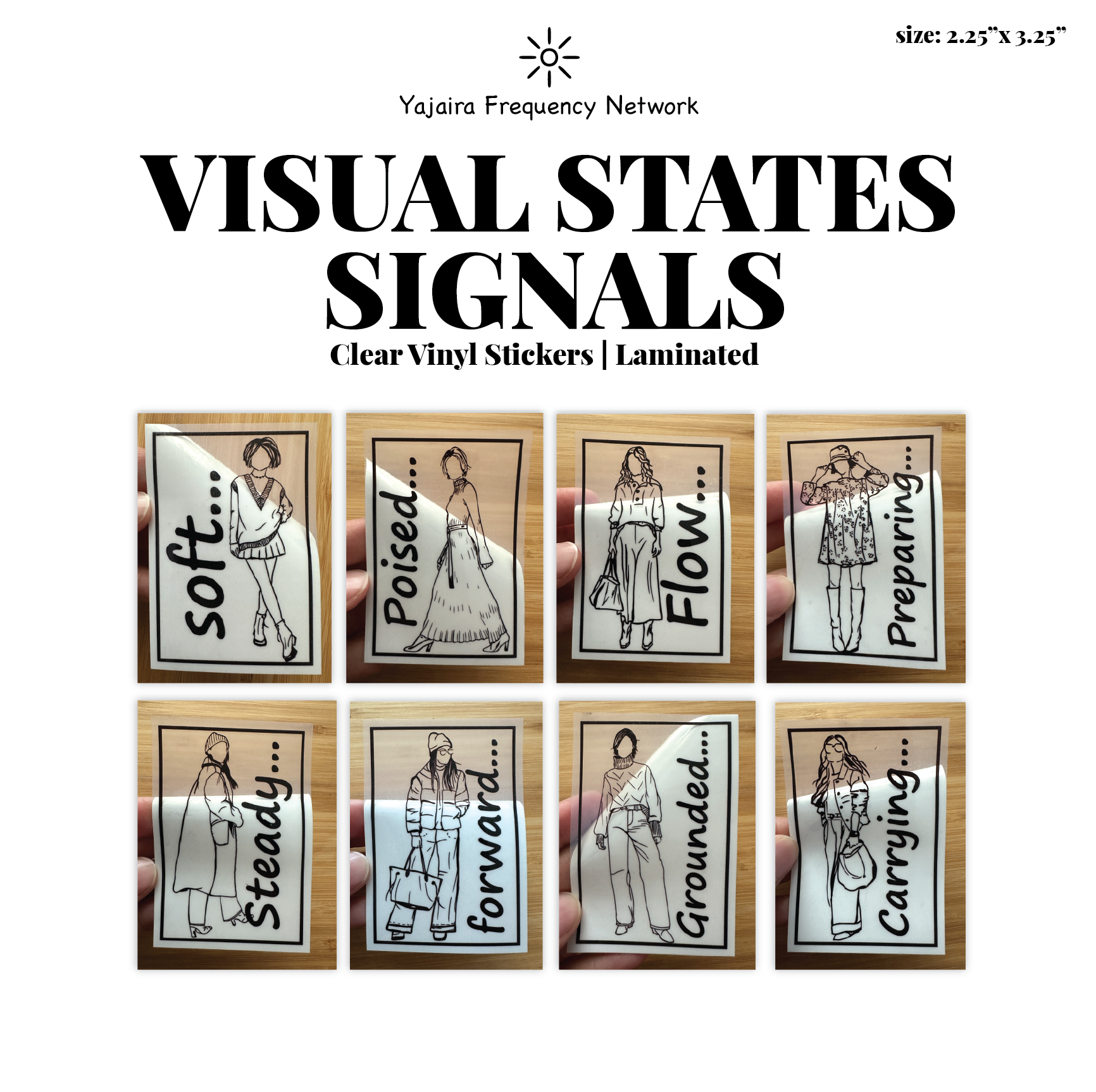 16 Pack MX-001 Visual States Vinyl & Stamps Stickers - Image 2