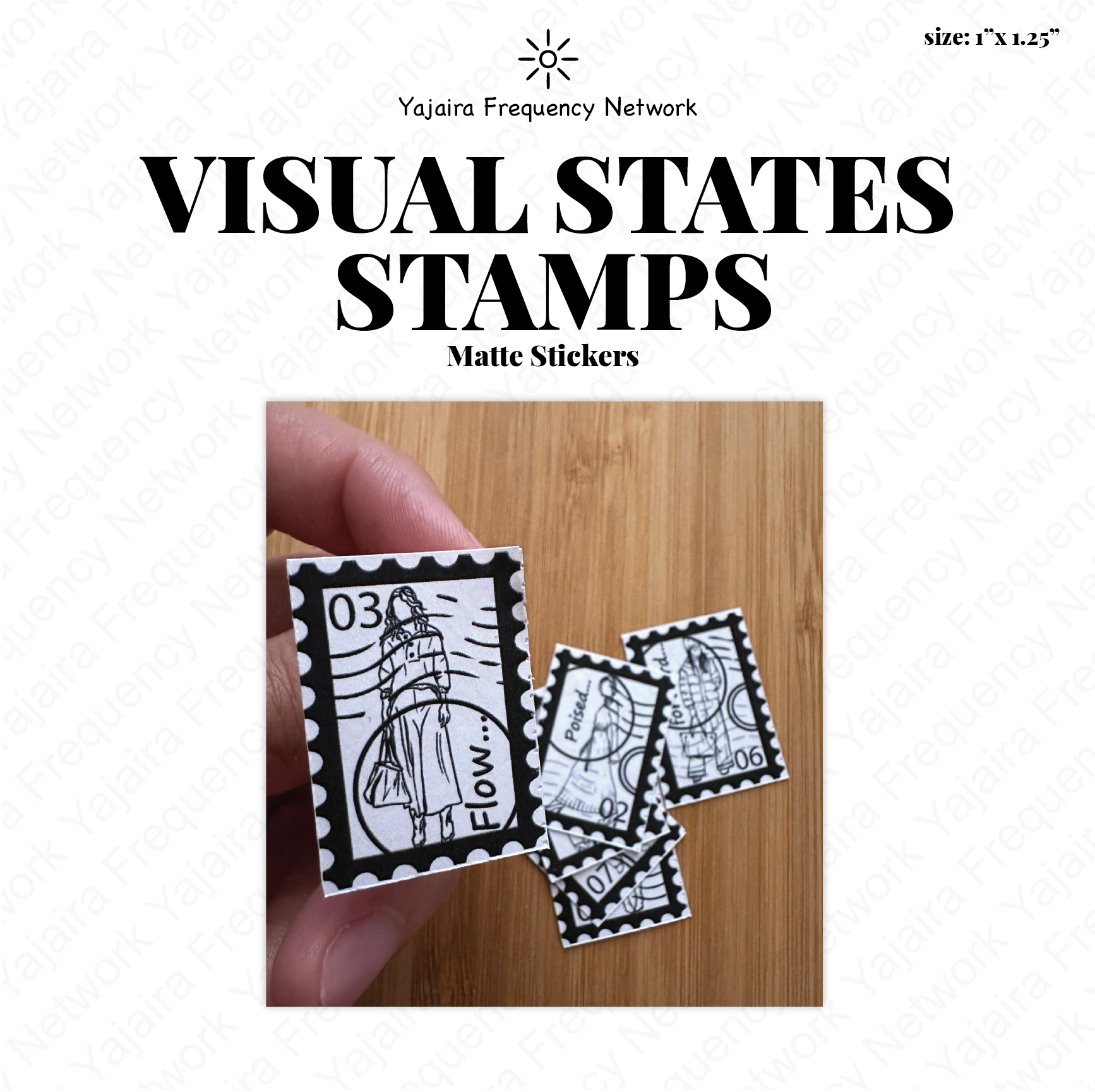 16 Pack MX-001 Visual States Vinyl & Stamps Stickers - Image 3